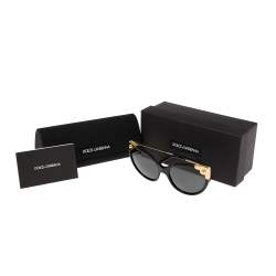 مم لوكة مسبقًا Dolce & Gabbana Black/Grey DG4337 Cat Eye Sunglasses