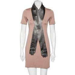 Pre Owned وشاح دولتشي & غابانا جلد ميتاليك بحافة قفاز