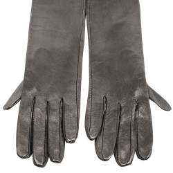 Pre Owned وشاح دولتشي & غابانا جلد ميتاليك بحافة قفاز