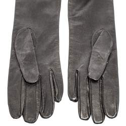 Pre Owned وشاح دولتشي & غابانا جلد ميتاليك بحافة قفاز