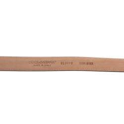 مملوكة مسبقًا Dolce & Gabbana Black Leather Buckle Belt 90CM