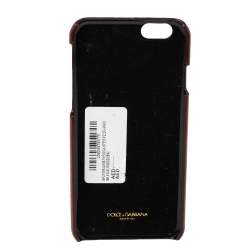 Dolce & Gabbana Red Leather DG Loves Dubai iPhone 6 Cover