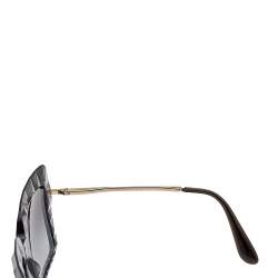 Pre Owned Dolce & Gabbana Grey/ Grey Gradient DG 6111 Square Sunglasses