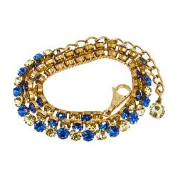 Pre Owned حزام دولتشي أند غابانا معدن لون ذهبي كريستالات