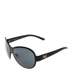 Dolce & Gabbana Black 6054 Oval Sunglasses