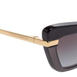 Pre Owned نظارة شمسية دولتشي & غابانا DG4378 أسود عين قطة