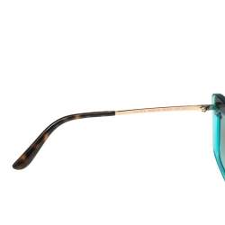 Pre Owned نظارة شمسية دولتشي & غابانا  DG4378  هافانا بني / أزرق عين قطة