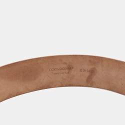Dolce & Gabbana Pink Python Buckle Belt 85CM