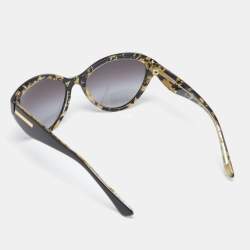 Pre Owned Dolce & Gabbana Black DG4199 Cat Eye Gradient Sunglasses