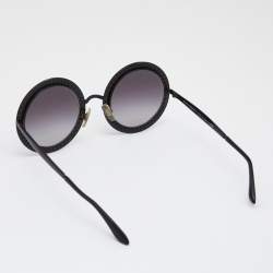 Pre Owned نظارة شمسية دولتشي أند غابانا دي جي 2170 - بي سوداء مستديرة