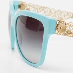 مملوكة مسبقًا Dolce & Gabbana Blue DG4212 Filigree Cat Eye Sunglasses