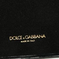 Pre Owned Dolce & Gabbana Black Leather Embellished iPhone 6 Cover