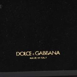 Pre Owned Dolce & Gabbana Red Leather Embellished iPhone 6 Plus Cover