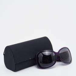 مملوكة مسبقًا Dolce & Gabbana Purple/ Grey Limited Edition DG 4043 Embellished Oversized Sunglasses