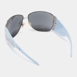 مملوكة مسبقًا نظارة شمسية DG 2014 كبيرة الحجم فضي/أزرق