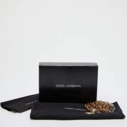 Pre Owned Dolce & Gabbana Two Tone Heritage Medallion Chain Belt