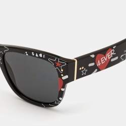 Dolce & Gabbana - Graffiti Heart Star Sunglasses DG 4338 Black Red