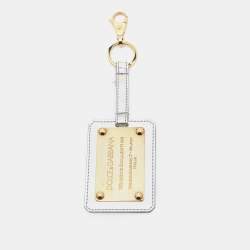 Dolce & Gabbana Two Tone Logo Plaque Keyring
