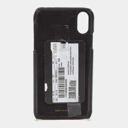 Pre Owned Dolce & Gabbana Quilted Leather Devotion XR iPhone Cover