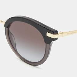 Pre Owned Dolce & Gabbana Black/Gold Gradient Cat Eye Sunglasses