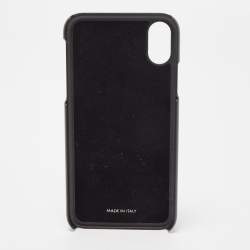 مملوكة مسبقًا Dolce & Gabbana Burgundy/Black Leather iPhone X Cover