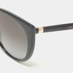 Pre Owned Dolce & Gabbana Black/Grey DG6119 Cat Eye Sunglasses