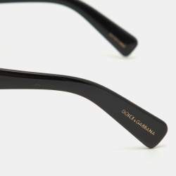 Pre Owned Dolce & Gabbana Black & Red Roses/Black DG 4253 Rectangle Sunglasses