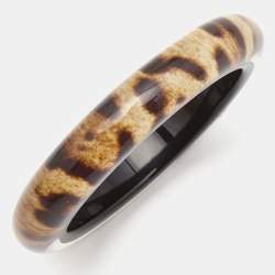Dolce & Gabbana Leopard Resin Wide Bracelet