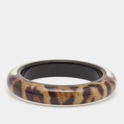 Dolce & Gabbana Leopard Resin Wide Bracelet