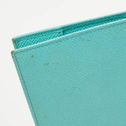 Dolce & Gabbana Turquoise Leather Passport Holder