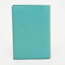 Dolce & Gabbana Turquoise Leather Passport Holder