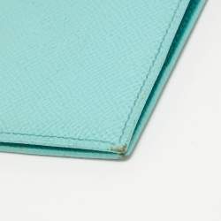 Dolce & Gabbana Turquoise Leather Passport Holder