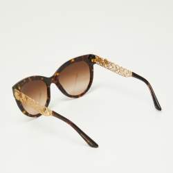 Dolce & Gabbana Brown Havana/Brown Gradient DG4211 Filigrana Cat-Eye Sunglasses