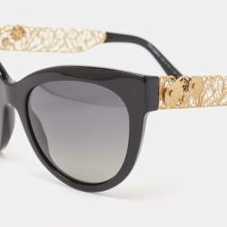 Pre Owned Dolce & Gabbana Black/Gold DG Filigrana Butterfly Sunglasses