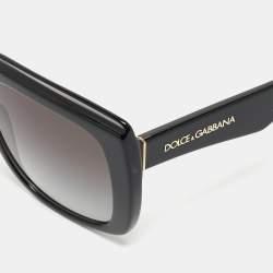Dolce & Gabbana Black/Grey Gradient DG4414 Oversized Sunglasses