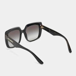 Dolce & Gabbana Black/Grey Gradient DG4414 Oversized Sunglasses