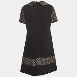 Pre Owned Dolce & Gabbana Black Embellished Mini Dress M