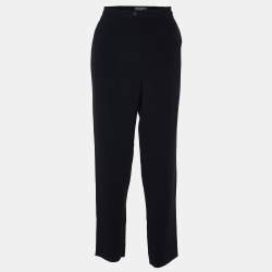 Dolce & Gabbana Black Crepe Trousers L