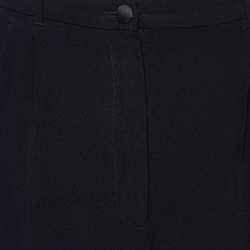 Dolce & Gabbana Black Crepe Trousers L