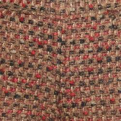 Pre Owned Dolce & Gabbana Brown Tweed Flared Trousers S