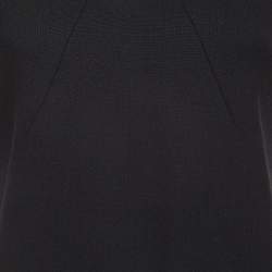 Dolce & Gabbana Vintage Black Wool Hook Front Skirt Suit M