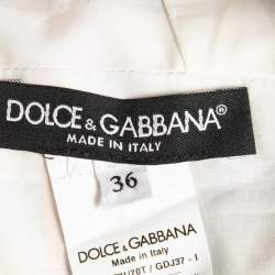 Pre Owned Dolce & Gabbana Multicolor Majolica Print Cotton Crop Top XS