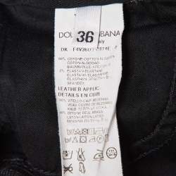 Dolce & Gabbana Black Denim Mini Skirt XS