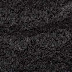 Pre Owned Dolce & Gabbana Black Lace Ruched Mid Dress M
