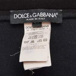 Dolce & Gabbana Grey Side Stripe Nylon Knit Joggers S