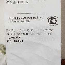 Pre Owned Dolce & Gabbana White Fig Printed Cotton A-Line Maxi Skirt S