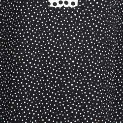 مملوكة مسبقًا Dolce & Gabbana Black Polka Dots Silk Maxi Dress S