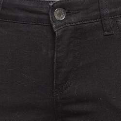 Pre Owned Dolce & Gabbana Black Embroidered Denim Pretty Jeans S Waist 30"