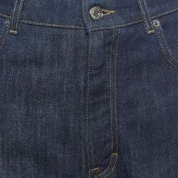 Pre Owned Dolce & Gabbana Navy Blue Denim High Rise Jeans S Waist 26"