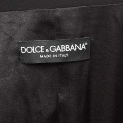 Pre Owned Dolce & Gabbana Black Wool Blend Single Breasted Blazer L
